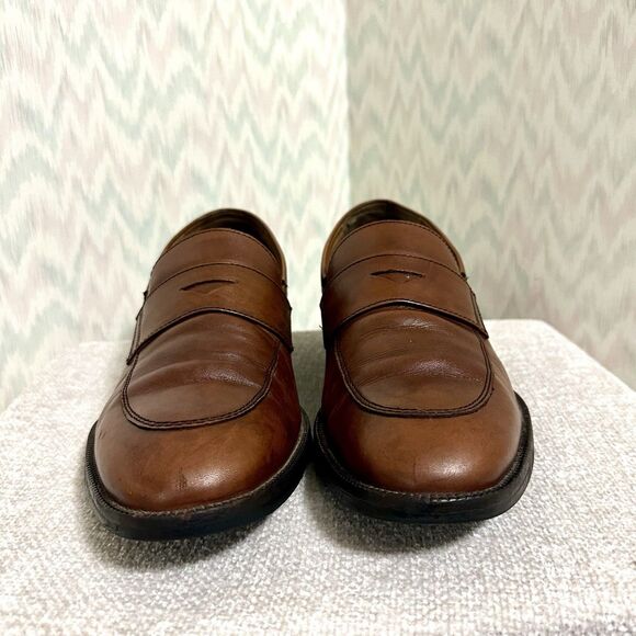 Johnston & Murphy Brown Leather Penny Loafers Mens Size 9 J&M Flex main image 5
